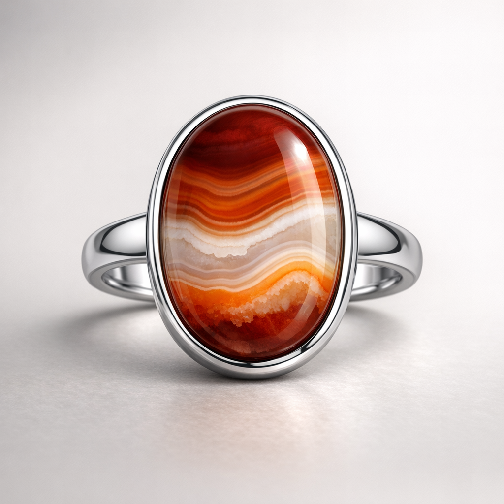 Agate Cabochon Ring