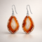 Agate Slice Drop Earrings
